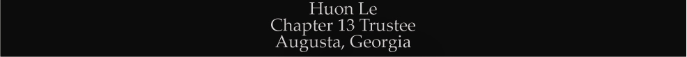 Chapter 13 Trustee Huon Le