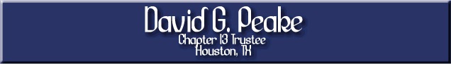 Chapter 13 Trustee David G. Peake